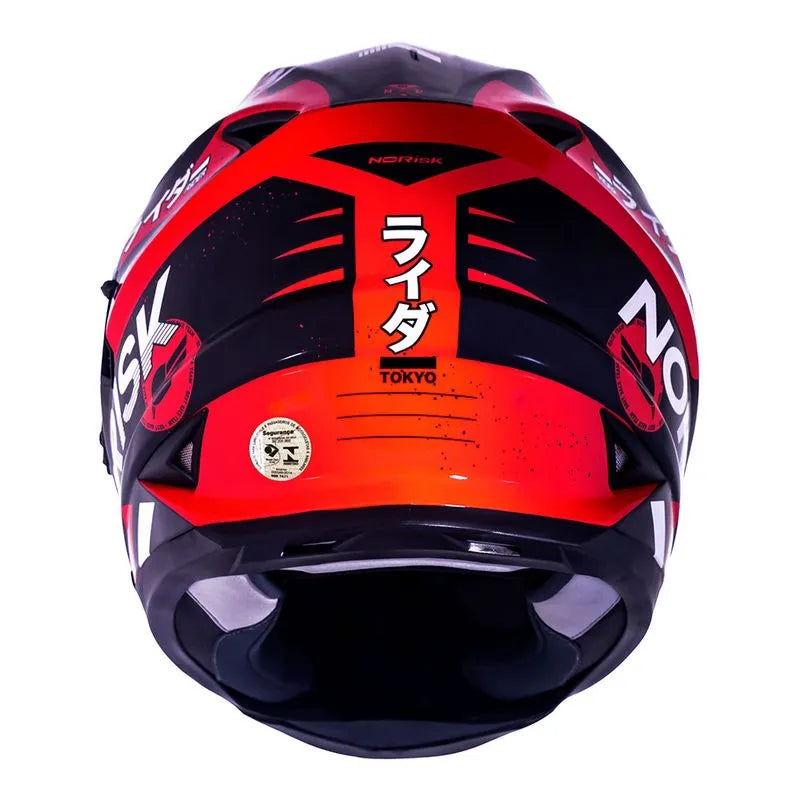 CAPACETE NORISK SOUL TOKYO VERMELHO