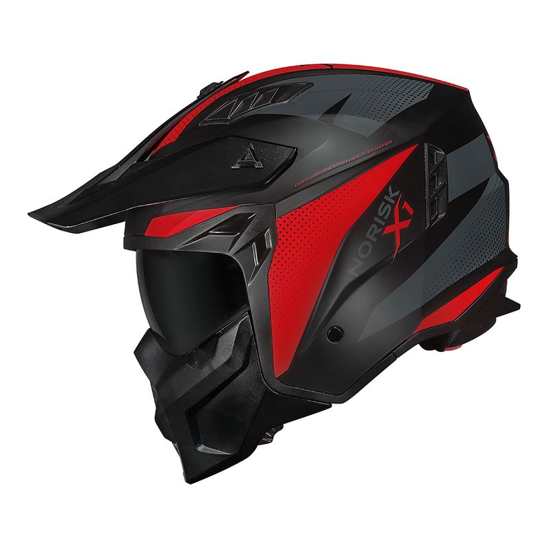 CAPACETE DARTH II X1 VERMELHO FOSCO