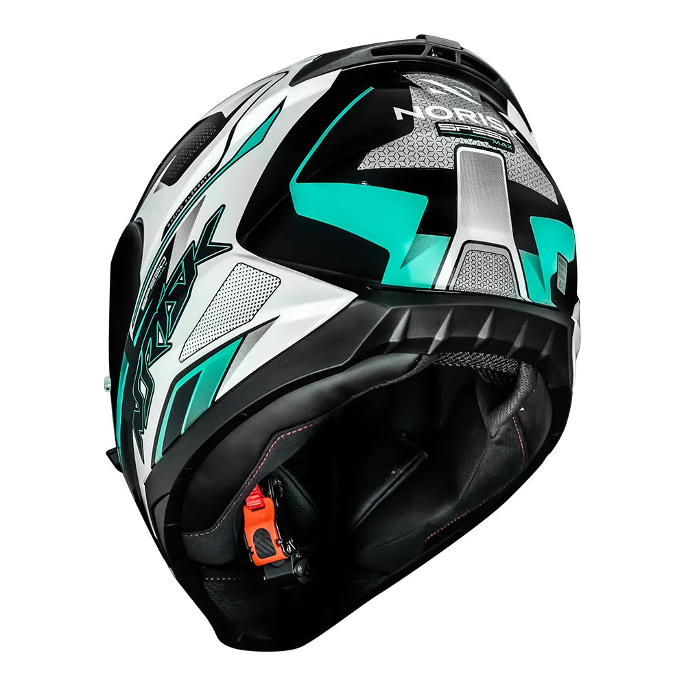 CAPACETE NORISK RAZOR SPEEDMAX BRANCO/VERDE