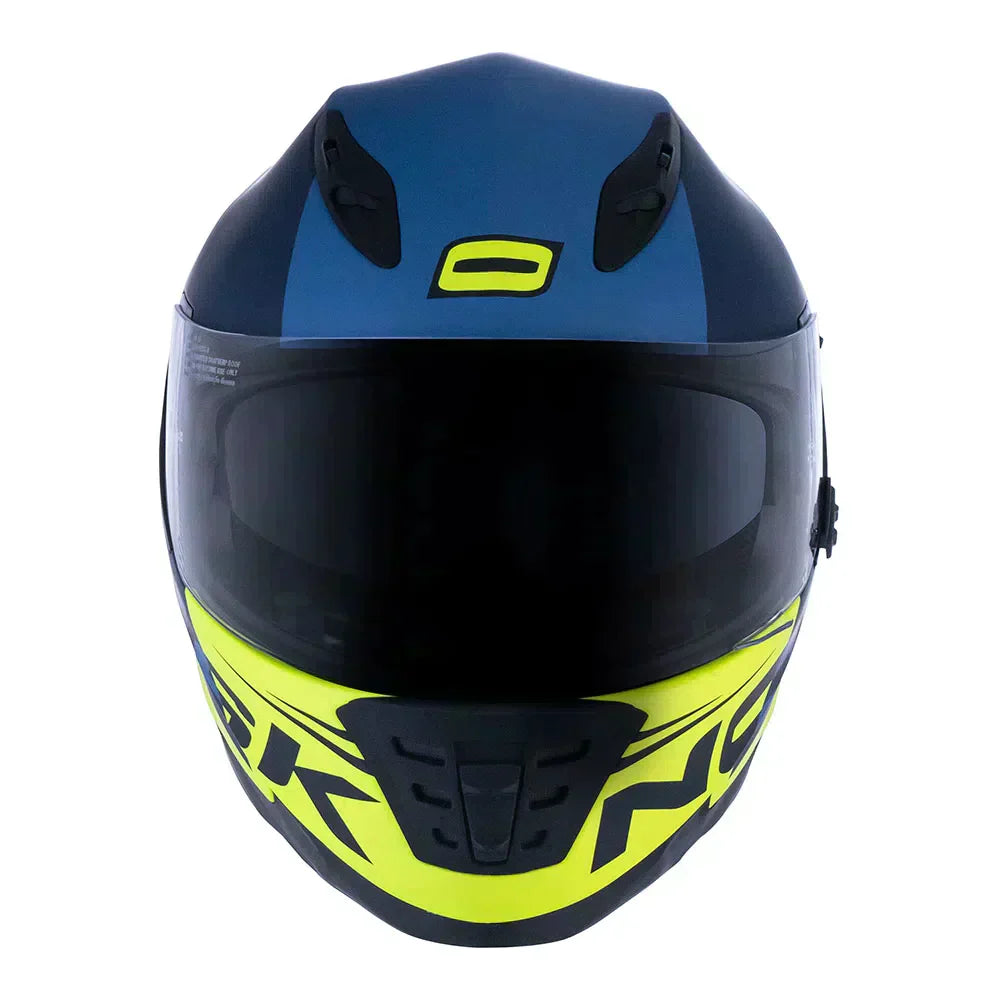 CAPACETE NORISK SOUL MANTY AZUL/AMARELO