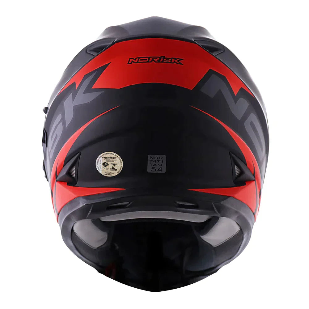 CAPACETE NORISK SOUL MANTY PRETO/VERMELHO