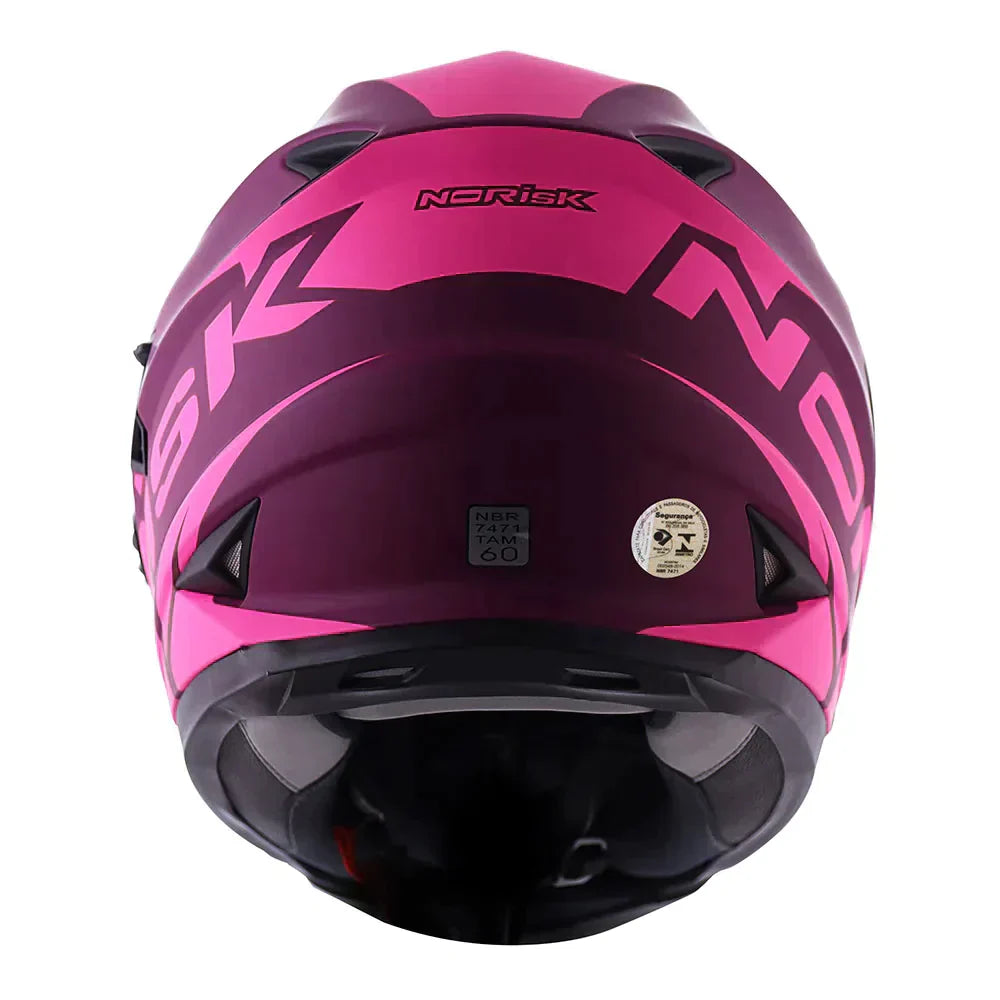 CAPACETE NORISK SOUL MANTY LILÁS/ROSA