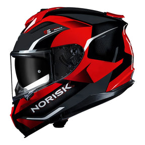 CAPACETE NORISK STRADA DRIVE PRETO/VERMELHO