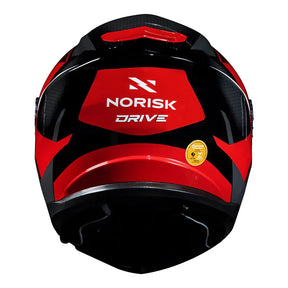 CAPACETE NORISK STRADA DRIVE PRETO/VERMELHO