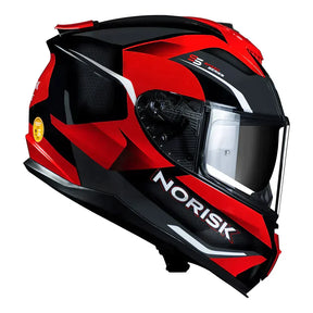 CAPACETE NORISK STRADA DRIVE PRETO/VERMELHO