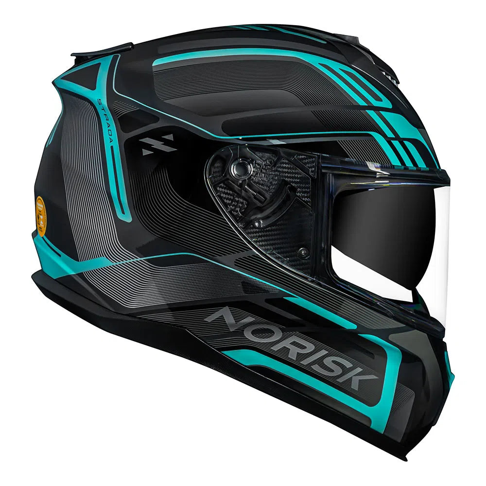 CAPACETE NORISK STRADA FLUX PRETO/AZUL