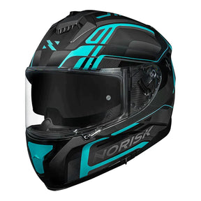 CAPACETE NORISK STRADA FLUX PRETO/AZUL