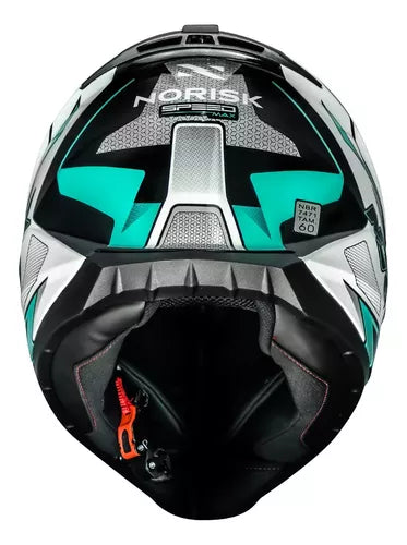 CAPACETE NORISK RAZOR SPEED MAX PRETO E VERDE