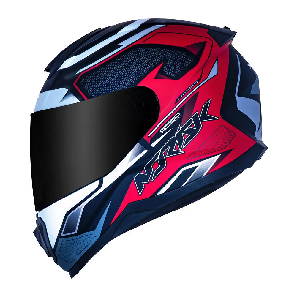 CAPACETE NORISK RAZOR SPEEDMAX VERMELHO/PRETO/BRANCO