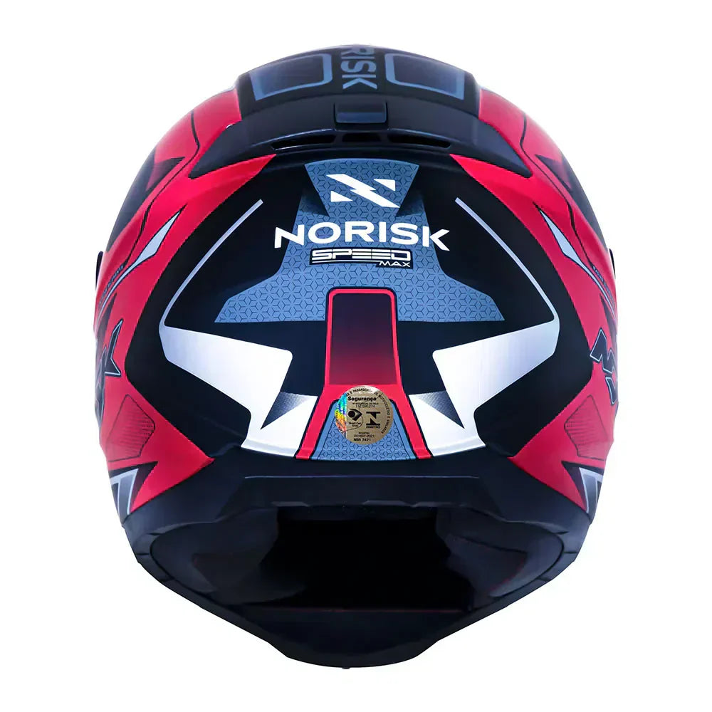 CAPACETE NORISK RAZOR SPEEDMAX VERMELHO/PRETO/BRANCO