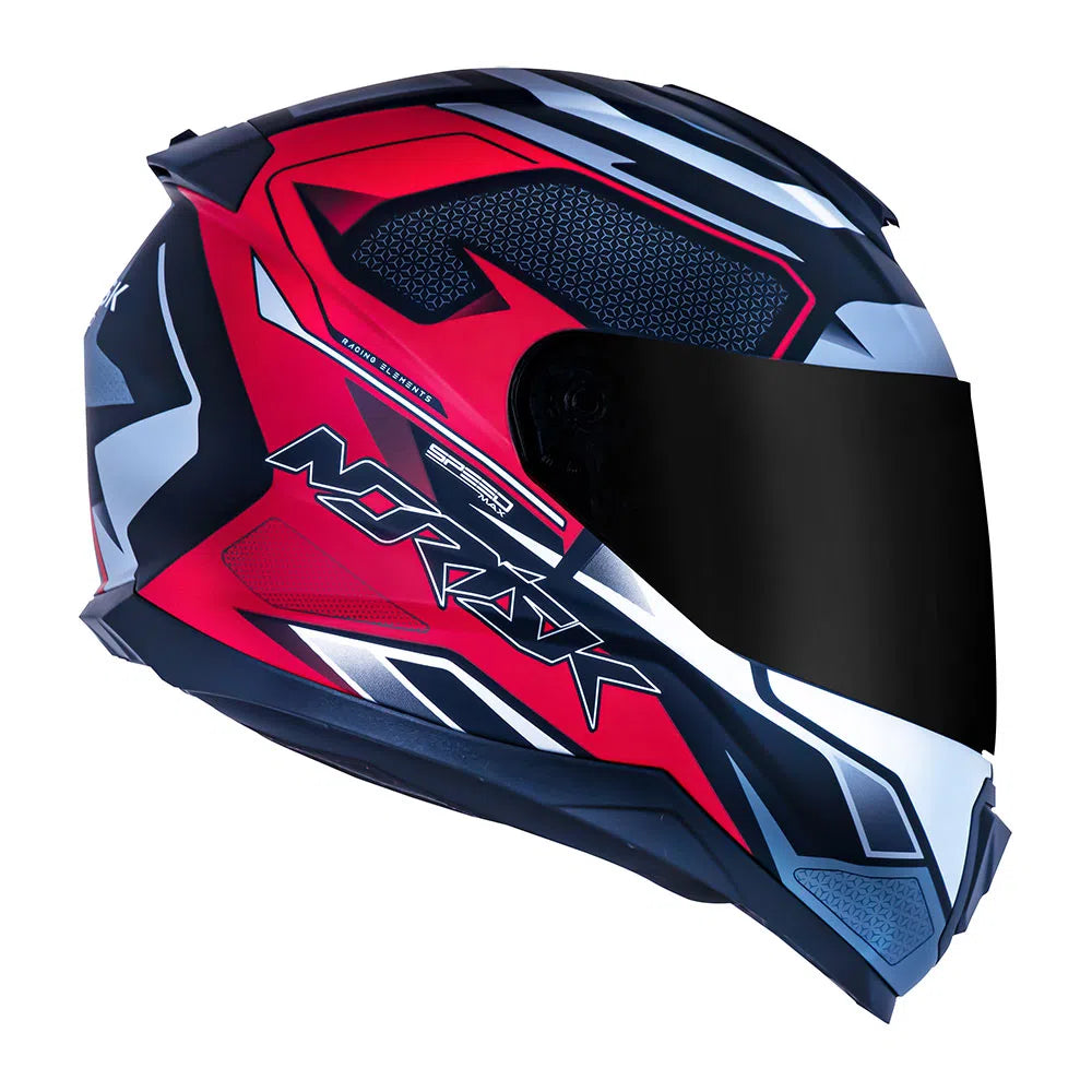 CAPACETE NORISK RAZOR SPEEDMAX VERMELHO/PRETO/BRANCO